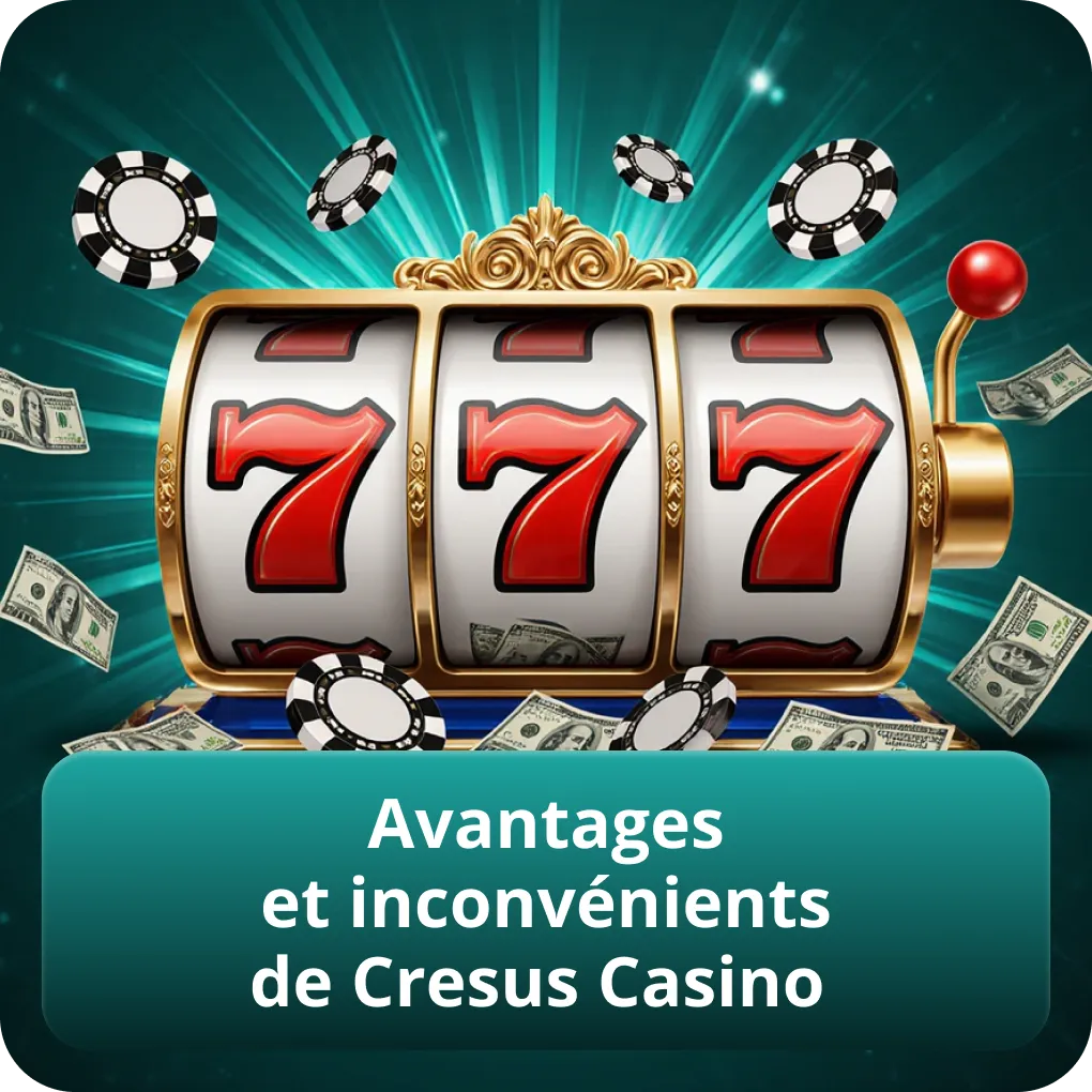Avantages et inconvénients de Cresus Casino
